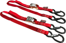 Tie Down Cam Sec Hook Watercra Watercraft 1"X3' Red Pair