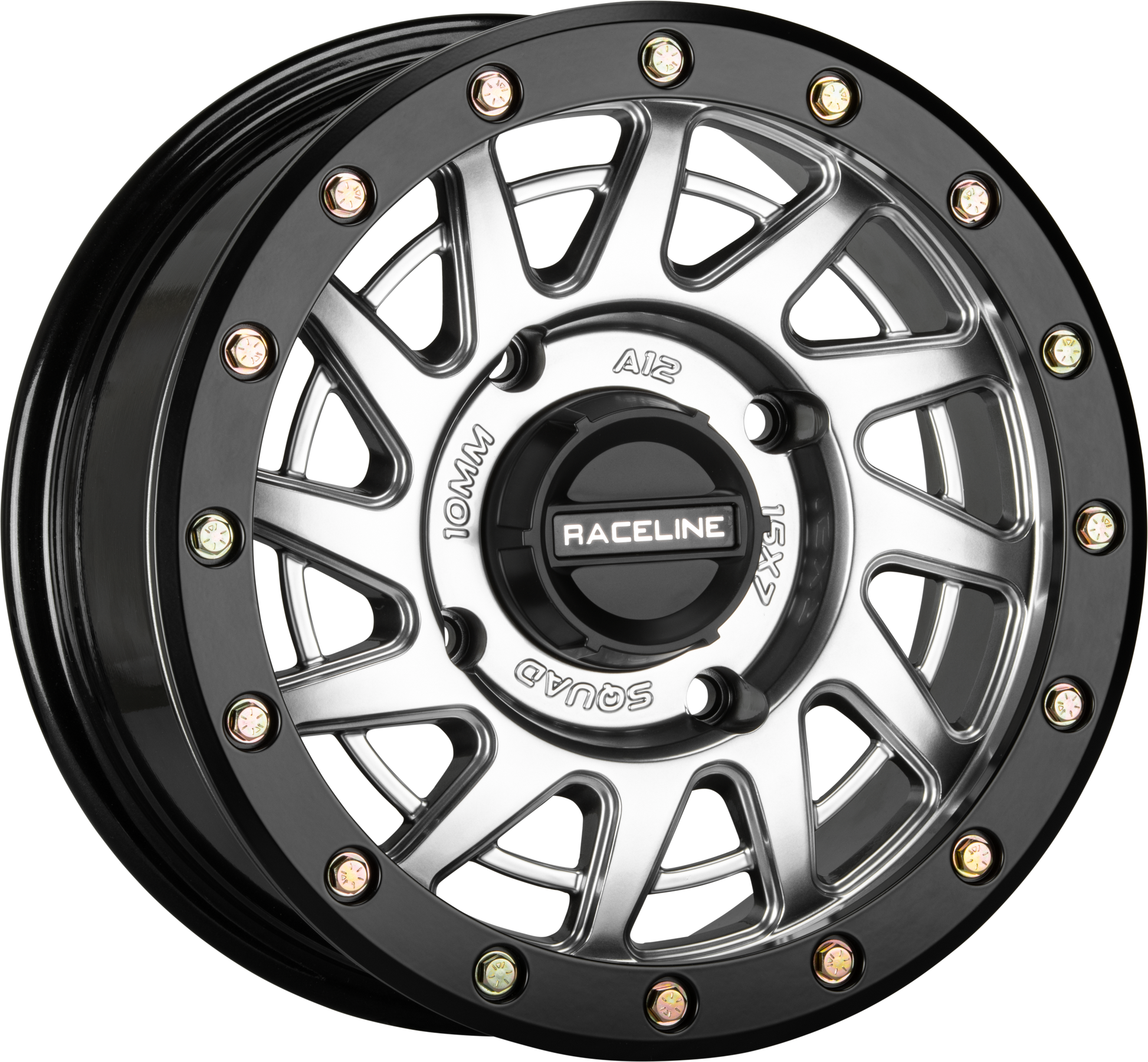 Squad Bdlk Wheel 15x7 4/156 5+2(+10mm) Hyper Silver