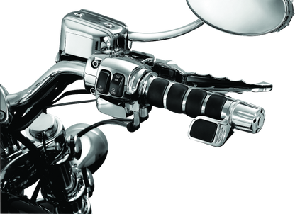 Kuryakyn ISO Grip With Throttle Boss Dual Cable Chrome