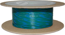 100' Spool 20 Gauge Wire (Green/Blue Stripe)