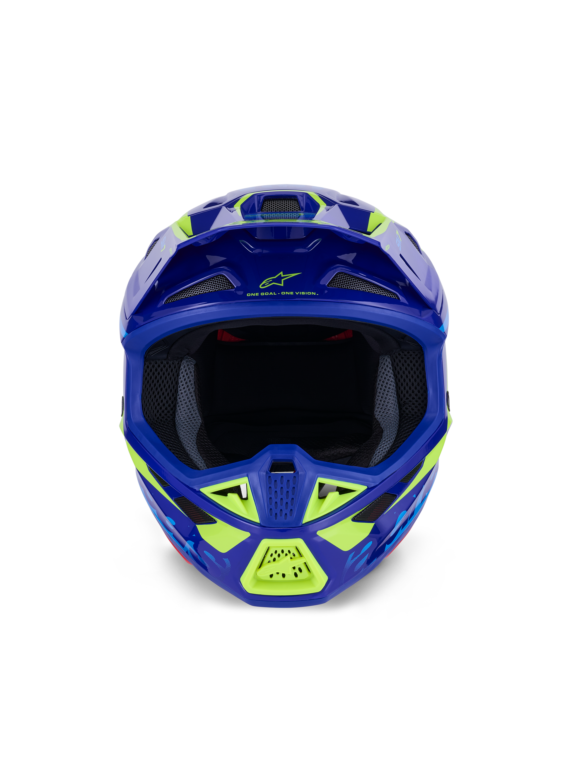 Sm7 Deed Helmet Blue/Ylw Fluo Glossy Lg