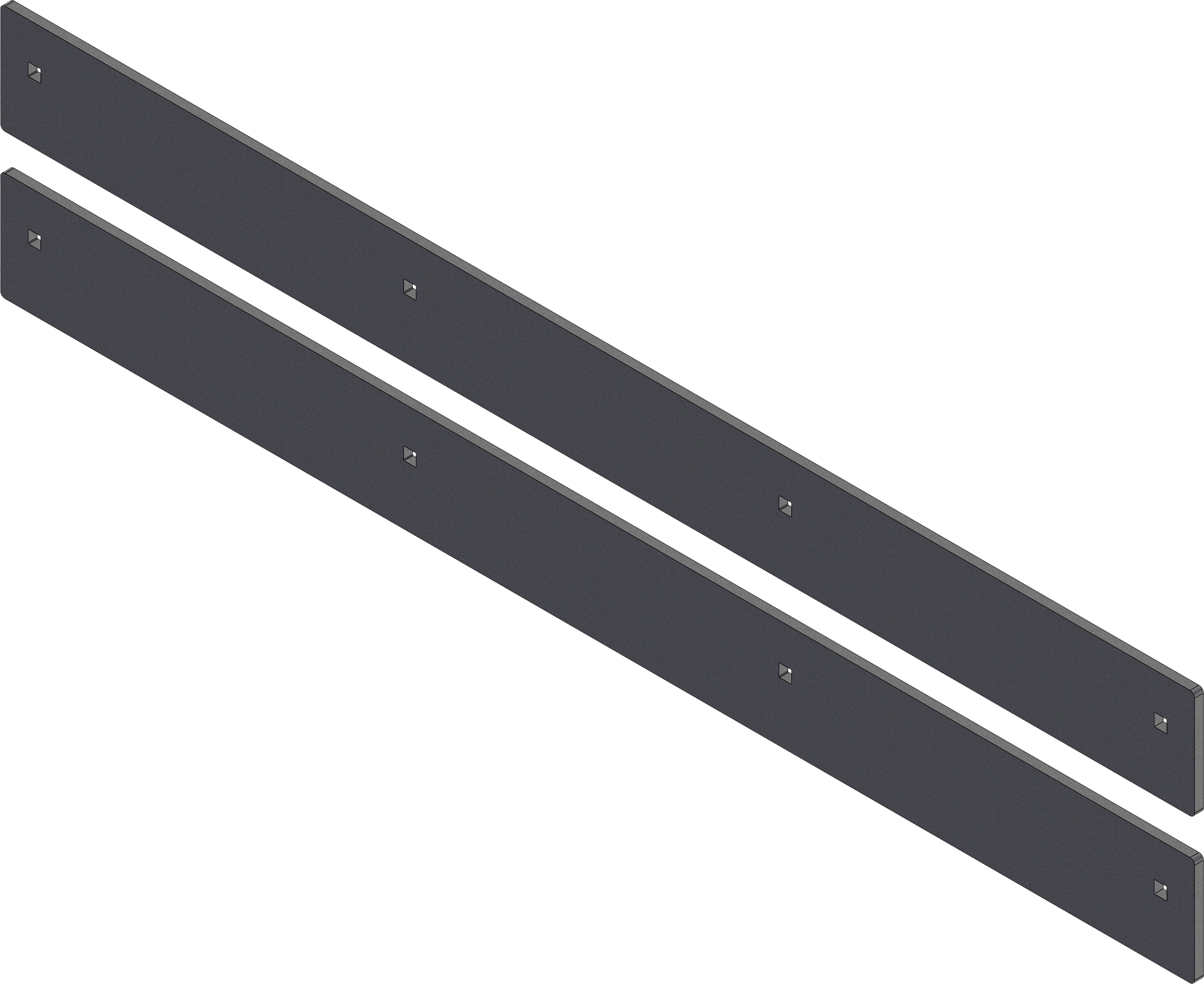 Wear Bar Wing Kit V Plow (2pc)