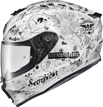Exo R330 Full Face Helmet Shake 2 White Lg