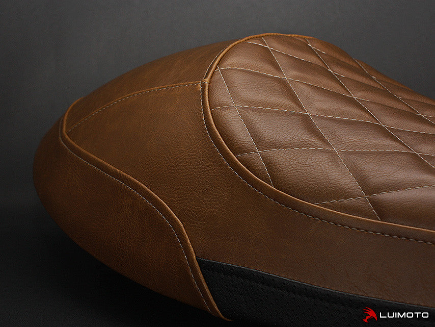 LUIMOTO Vintage DIAMOND Seat Covers for the Triumph THRUXTON 1200 / R (2016+)