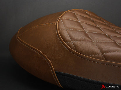 LUIMOTO Vintage DIAMOND Seat Covers for the Triumph THRUXTON 1200 / R (2016+)