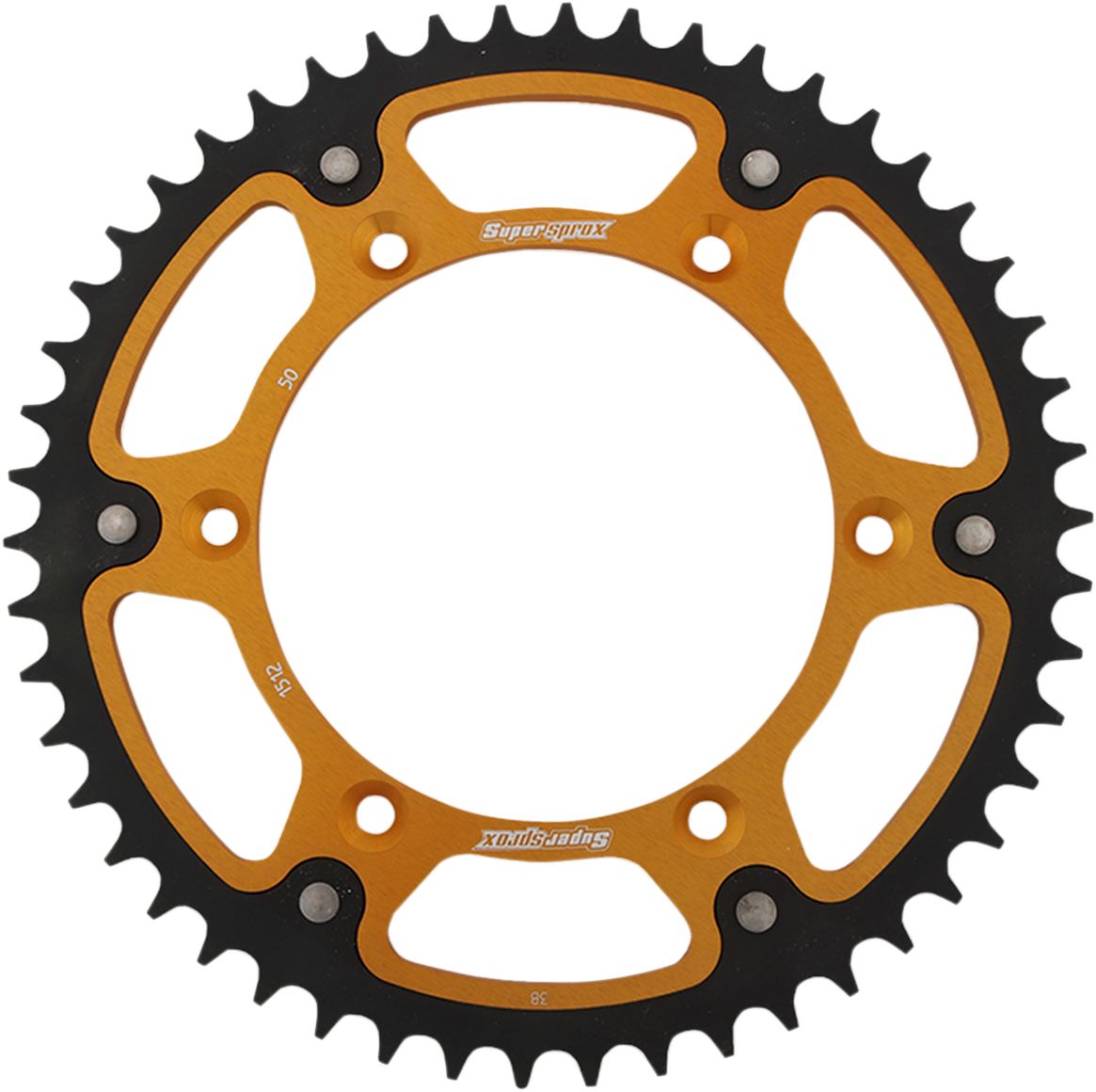 SUPERSPROX Stealth Rear Sprocket - 50 Tooth - Gold RST-1512-50-GLD
