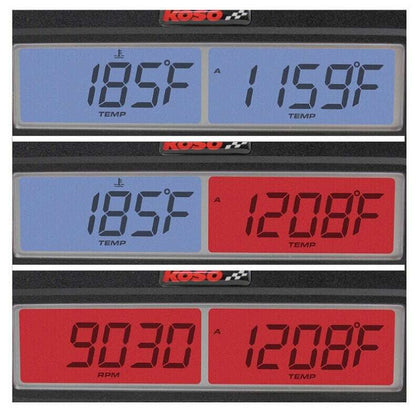 Dual Egt Gauge Rpm  Water Temp Fast Reacting