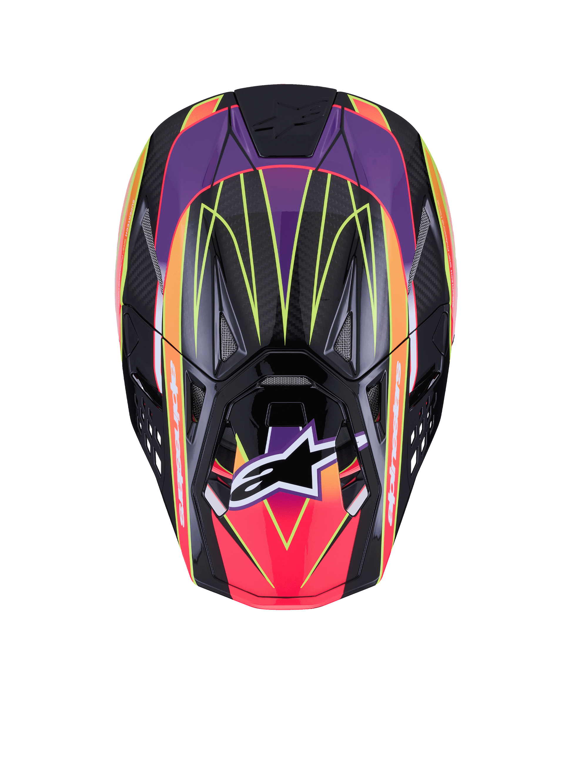 Supertech S M10 Era Helmet Pnk/Violet/Ylw Fluo Glossy Lg