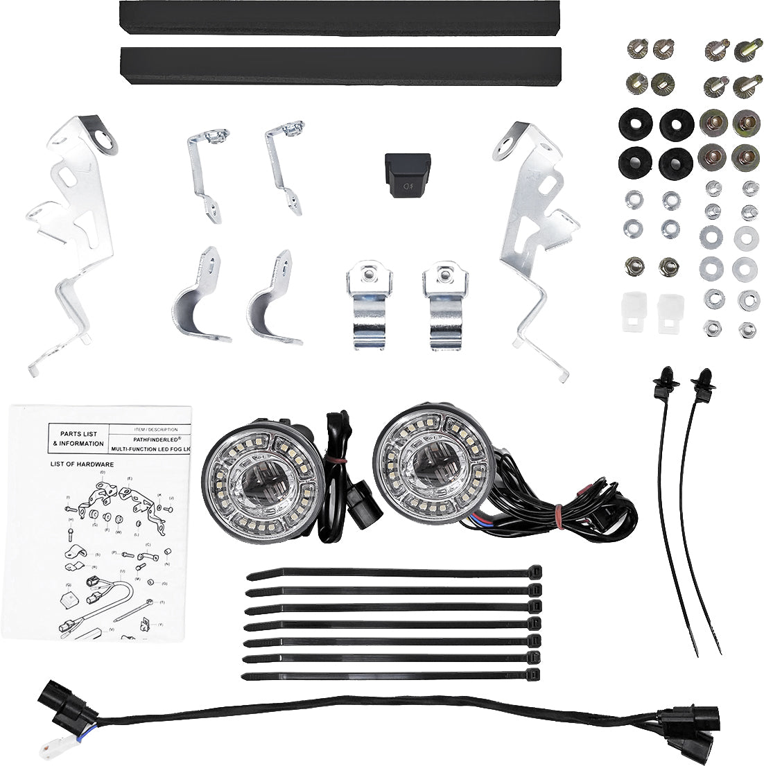 Led Fog Light Kit Multifunction+Drl Hon