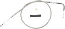 DRAG SPECIALTIES Stainless Braided Idle Cable - 36" 5340536B
