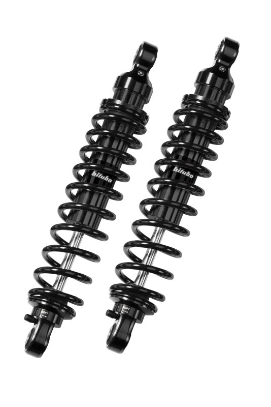 Bitubo WME0 Twinshocks Adjustable: Spring Preload, Rebound, Length 361mm, Dark Edition