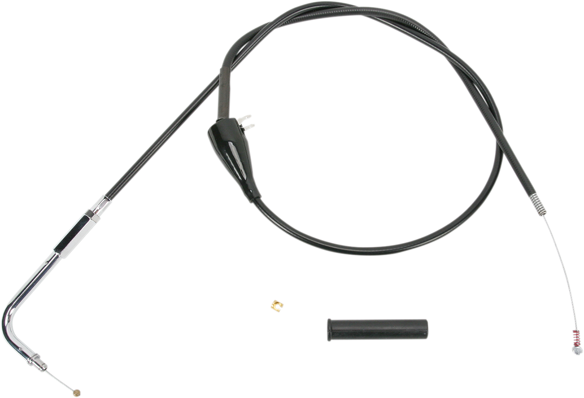 DRAG SPECIALTIES Black Vinyl Idle Cable - 52" 4342852B