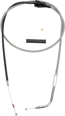 DRAG SPECIALTIES Stainless Braided Idle Cable - 48" 5343148B