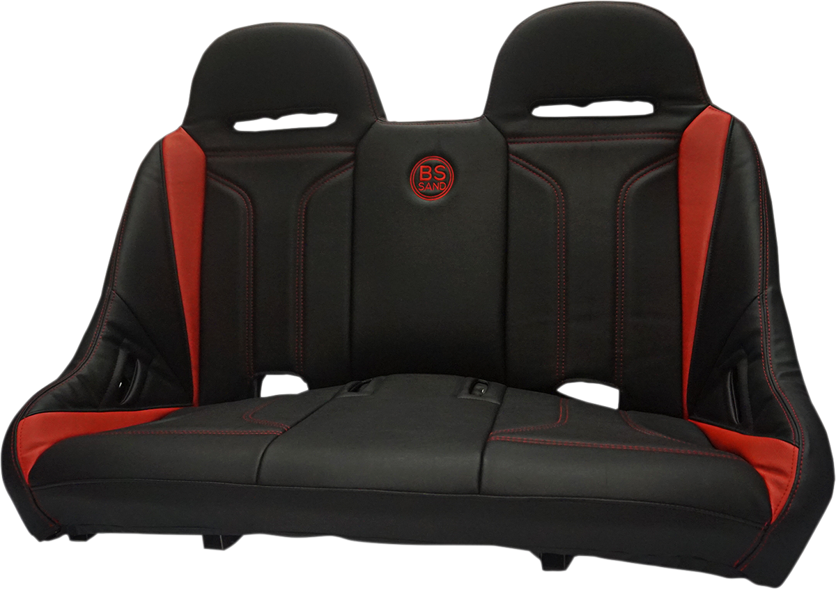 BS SAND Extreme Bench Seat - Black/Red EXBERDDTX