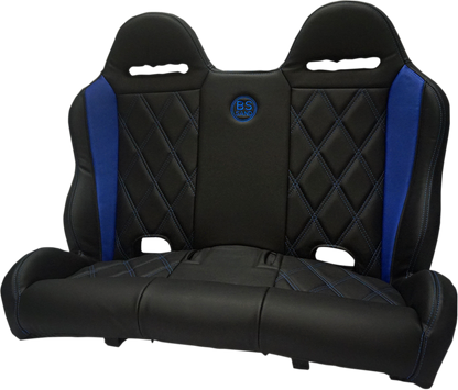 BS SAND Performance Bench Seat - Black/Blue - Maverick X3 '16-'20 PEBEBLBDX