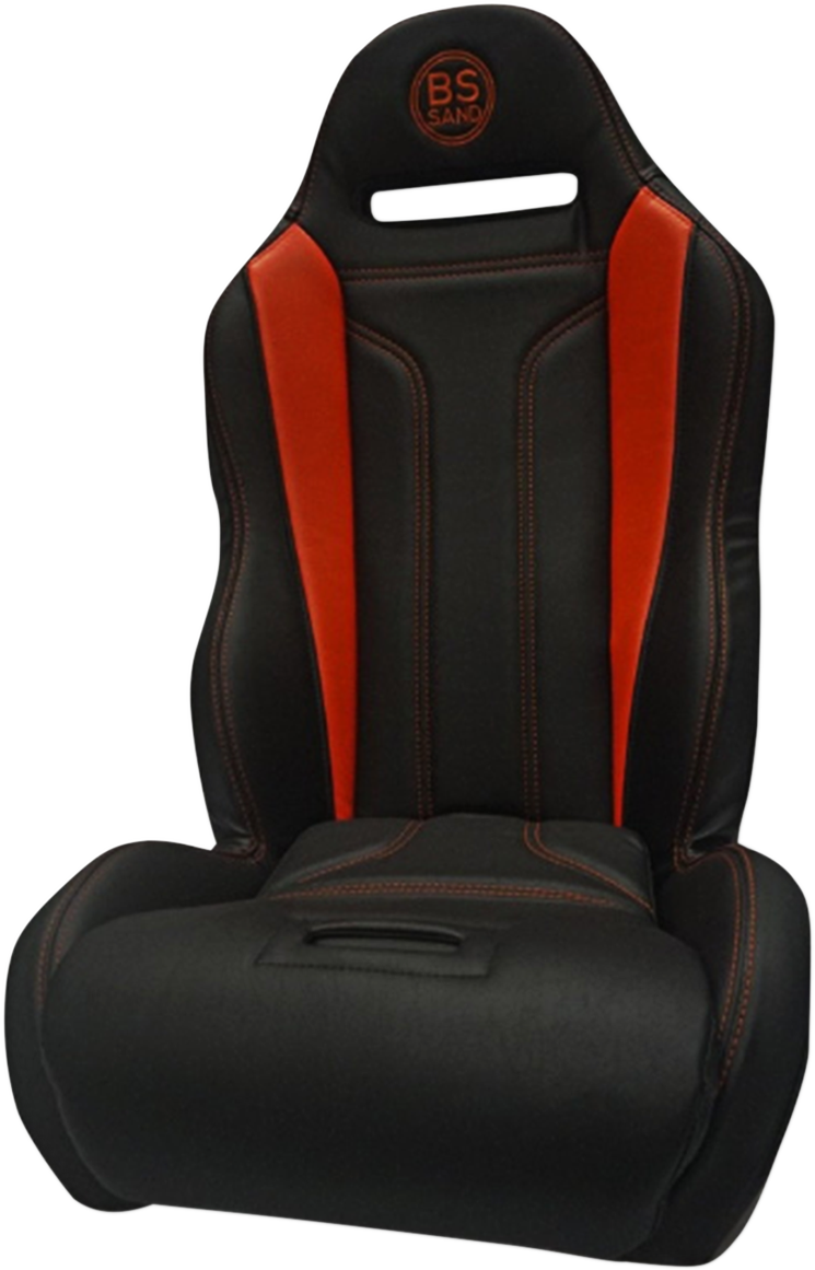 BS SAND Performance Seat - Big Diamond - Deep Orange - Maverick X3 '14-'20 PEBUDODTC