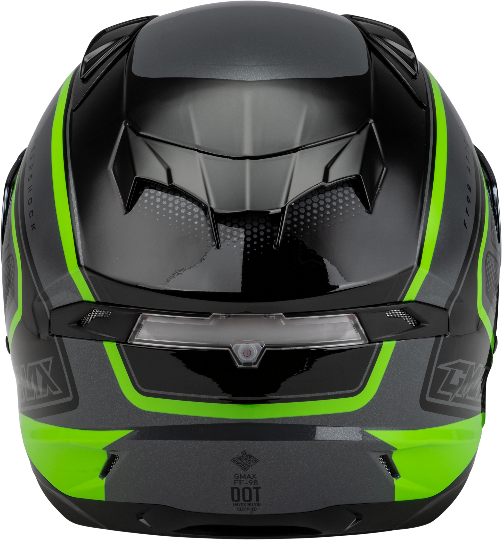 Ff 98 Aftershock Helmet Grey/Neon Green 2x