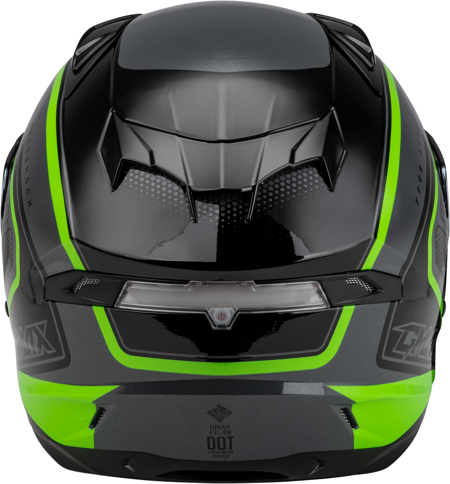 Ff 98 Aftershock Helmet Grey/Neon Green Xs