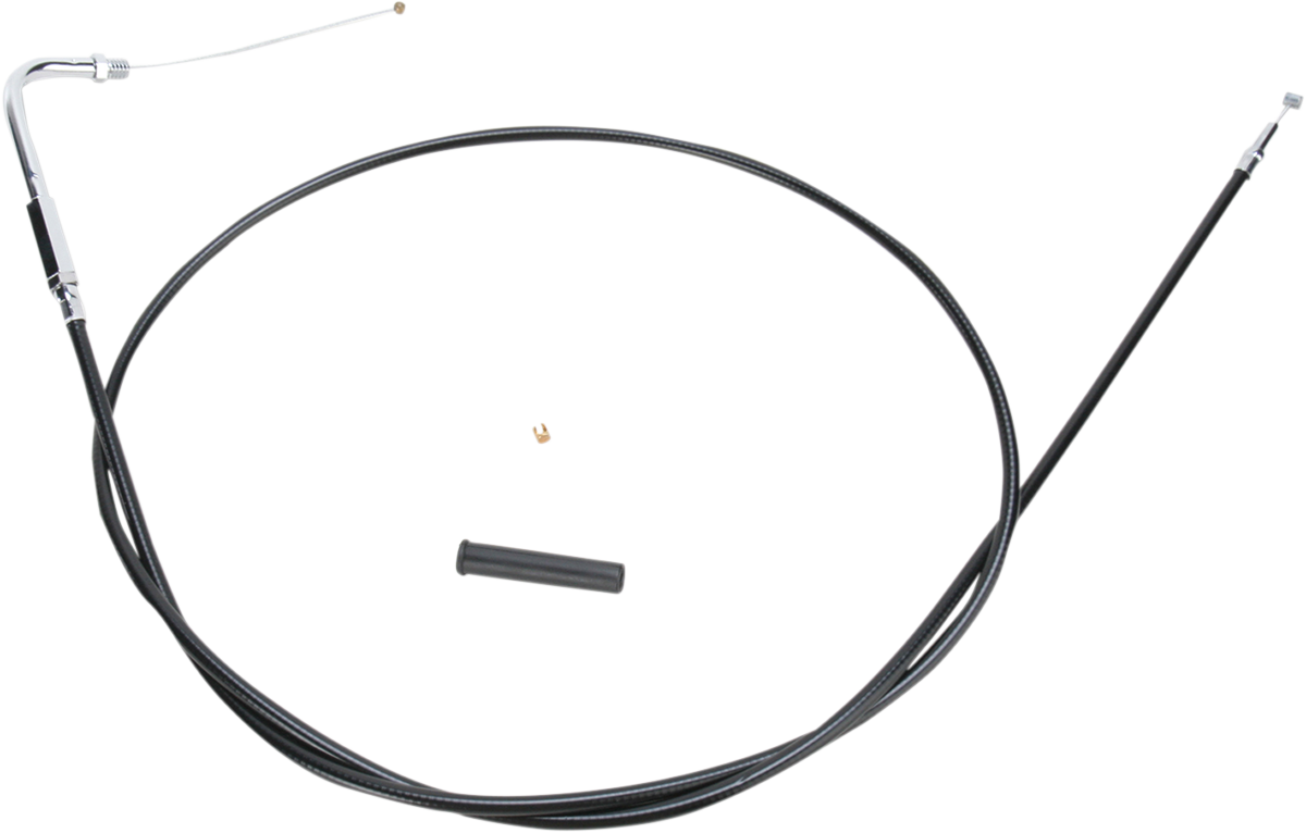DRAG SPECIALTIES Black Vinyl Throttle Cable - 56" 4331156B