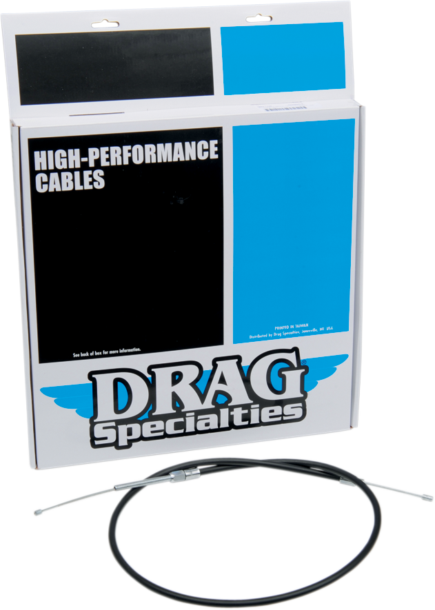 DRAG SPECIALTIES High-Efficiency Black Vinyl Clutch Cable - 53-1/16" 4320606HE