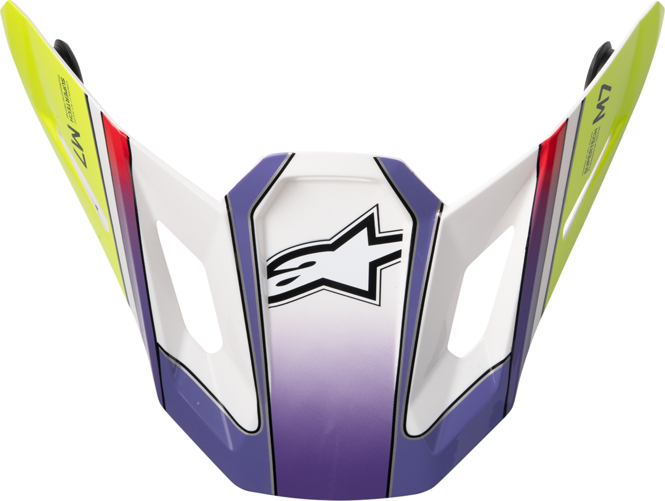 ALPINESTARS SM7 Visor - Fuse - ECE 22.06 - White/Yellow/Purple Fluo 8981126-2054-OS