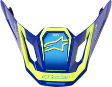 ALPINESTARS SM7 Visor - Deed - ECE 22.06 - Blue/Yellow Fluo 8981326-7253-OS