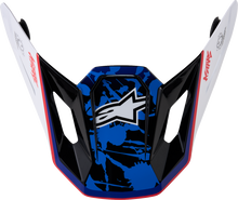 ALPINESTARS SM7 Visor - Blaster - ECE 22.06 - White/Blue/Red 8980127-2217-OS