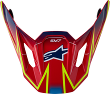 ALPINESTARS SM7 Visor - Cast - ECE 22.06 - Red/Yellow/Blue Fluo 8981426-3226-OS