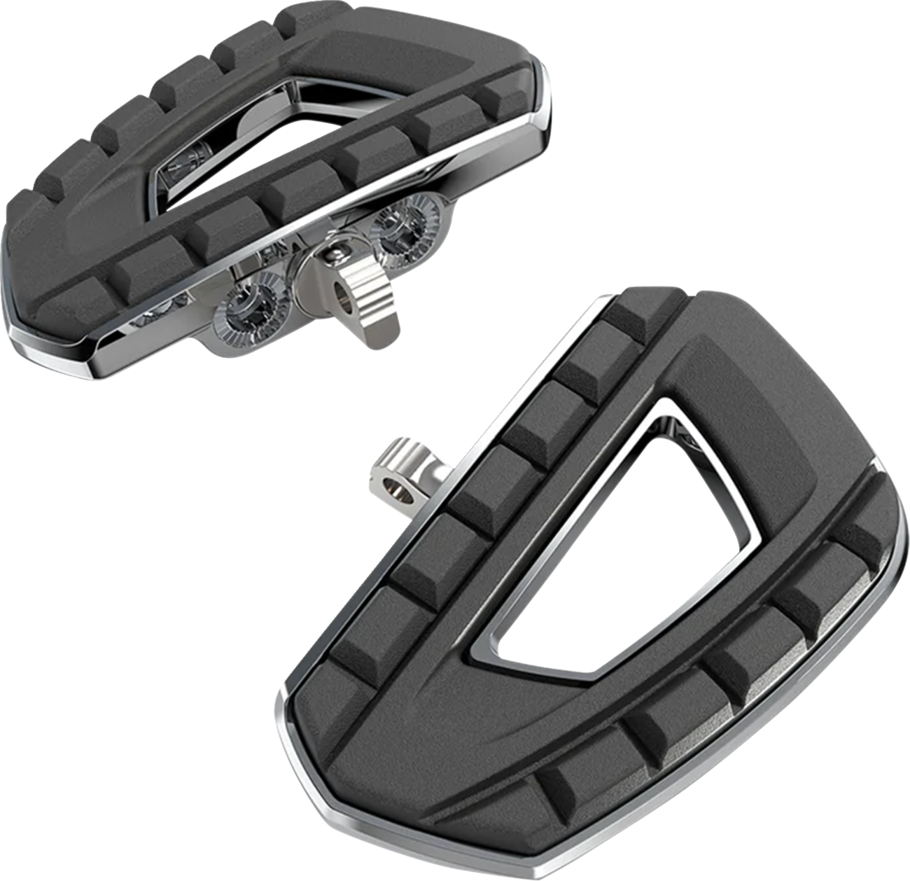 CIRO Chicane™ Mini Floorboards - with HD Adapters - Chrome 61805