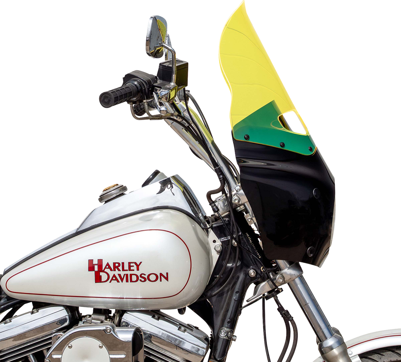 KLOCK WERKS Ice Flare® Windshield - 15" - Yellow Ice - Road Warrior Fairing KWW-06-0616