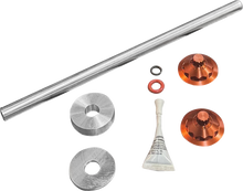 PAUL YAFFE BAGGER NATION Axle Cover Kit - Y-Axle Rod - Front - Standard/12 Point - Orange PYO:YTPR-18L-OR