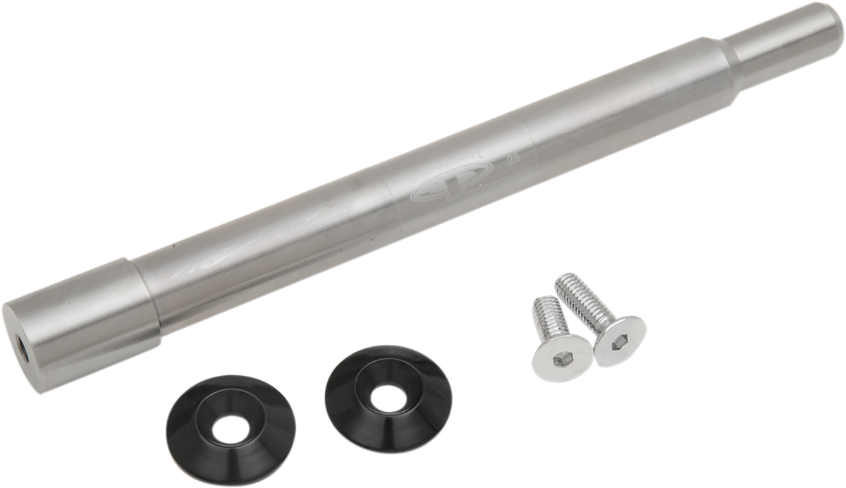 PAUL YAFFE BAGGER NATION Y-Axle with Smooth Style Axle Cover Kit - Custom - Front - Black - 1" PYO:YAXLE-07-SM-B
