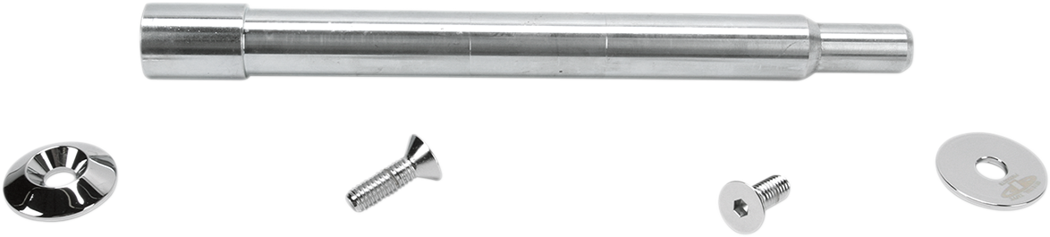 PAUL YAFFE BAGGER NATION Y-Axle with Smooth Style Axle Cover Kit - Custom - Front - Chrome - 1" PYO:YAXLE-07-SM-C