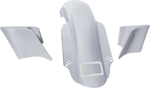PAUL YAFFE BAGGER NATION Rear Fender Kit - With Side Covers - Chrome Plate Frame - Thunder Bolts PYO:KIT-3PC-DOSTRTPC