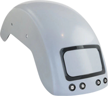 PAUL YAFFE BAGGER NATION The Fix Rear Fender - Black Frame Plate - Thunder Bolts - HD Softail PYO:CRF-M8ST-SG-TB-B