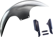 PAUL YAFFE BAGGER NATION Cafe Front Fender - 19" OE Wheel - With Black Fork Adapters PYO:CAFE-19-18LR-B