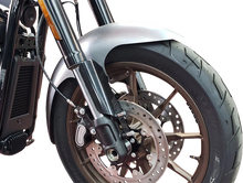 PAUL YAFFE BAGGER NATION Cafe Front Fender - 21" Wheel - Black Inverted Fork Adapter - HD Softail '18-'26 PYO:CAFE-21-18LR-B-C