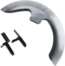 PAUL YAFFE BAGGER NATION Thicky Front Fender - 21" Wheel - With Inverted Fork Adapters - Debris Guards - HD Softail PYO:THICKY21-18SG-B