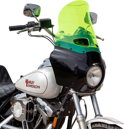 KLOCK WERKS Ice Flare® Windshield - 15" - Green Ice - Road Warrior Fairing KWW-06-0617