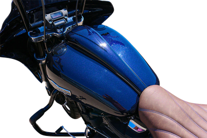 PAUL YAFFE BAGGER NATION Fuel Tank Console - Scalloped - HD Softail PYO:TD-DK