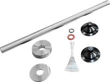 PAUL YAFFE BAGGER NATION Axle Cover Kit - Y-Axle Rod - Front - Standard/12 Point - Black PYO:YTPR-18L-BK