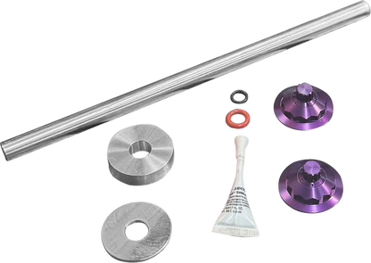 PAUL YAFFE BAGGER NATION Axle Cover Kit - Y-Axle Rod - Front - Standard/12 Point - Purple PYO:YTPR-18L-PR
