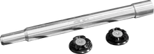 PAUL YAFFE BAGGER NATION Y-Axle with Turret Style Axle Cover Kit - Custom - Front - Black - 25 mm PYO:YAXLE-08-HT-BK