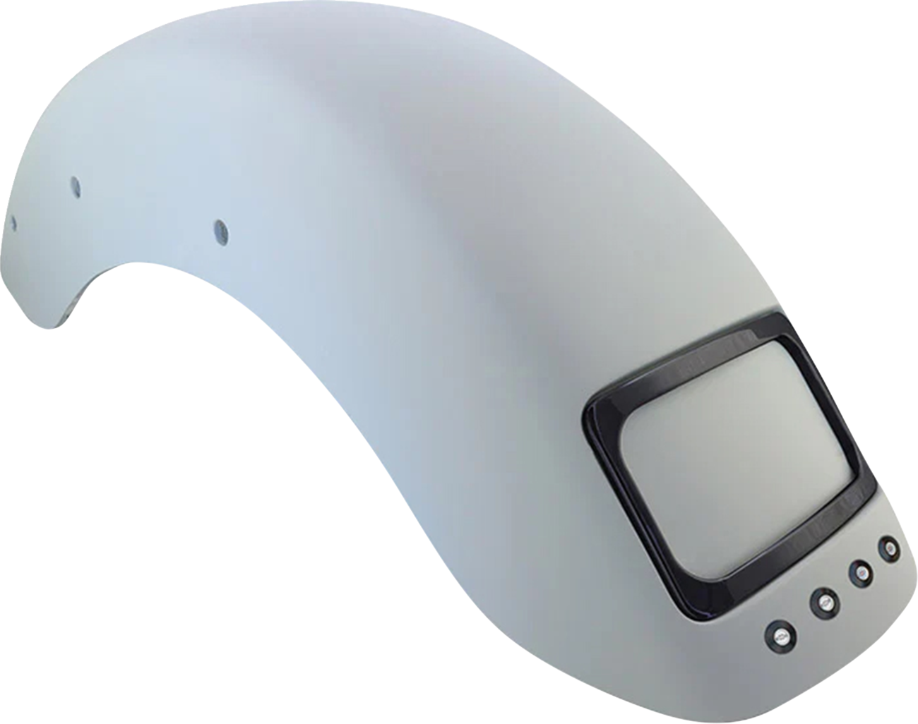 PAUL YAFFE BAGGER NATION The Fix Rear Fender - Black Frame Plate - Thunder Bolts - HD Softail PYO:CRF-M8ST-SB-LB-B