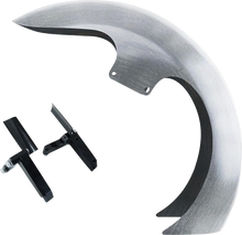 PAUL YAFFE BAGGER NATION DEI Front Fender - 18" Wheel - With Inverted Fork Adapters - Debris Guards - HD Softail PYO:DEI-OEM-18SG-B