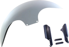 PAUL YAFFE BAGGER NATION Cafe Front Fender - 19" Wheel - Black Inverted Fork Adapter - HD Softail '18-'26 PYO:CAFE-19-18LR-B-C
