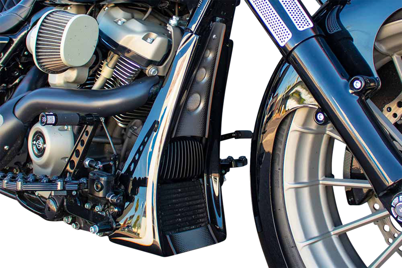 PAUL YAFFE BAGGER NATION Chin Spoiler - Dimple Die - HD Touring PYO:SCS-17L-P-DD