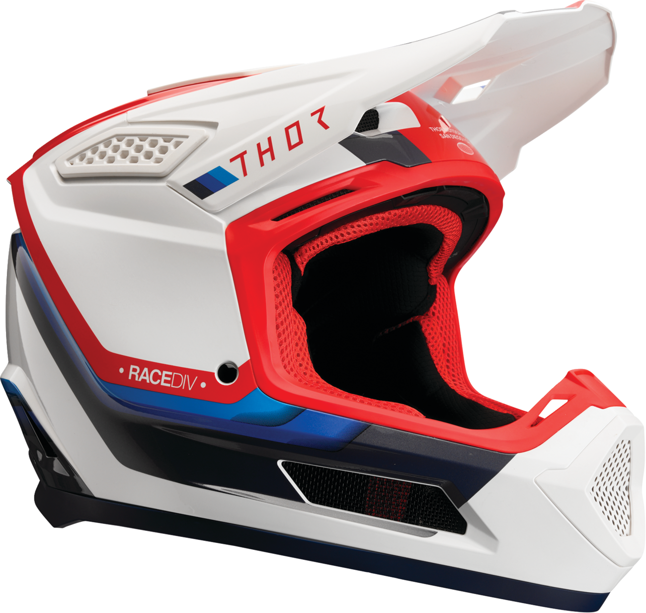 THOR Fleet Helmet - Defy - White/Red/Blue - 3XL 0110-9449