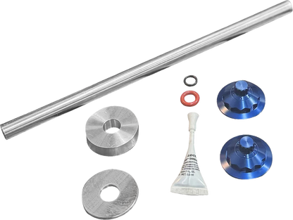 PAUL YAFFE BAGGER NATION Axle Cover Kit - Y-Axle Rod - Front - Standard/12 Point - Blue PYO:YTPR-18L-BE