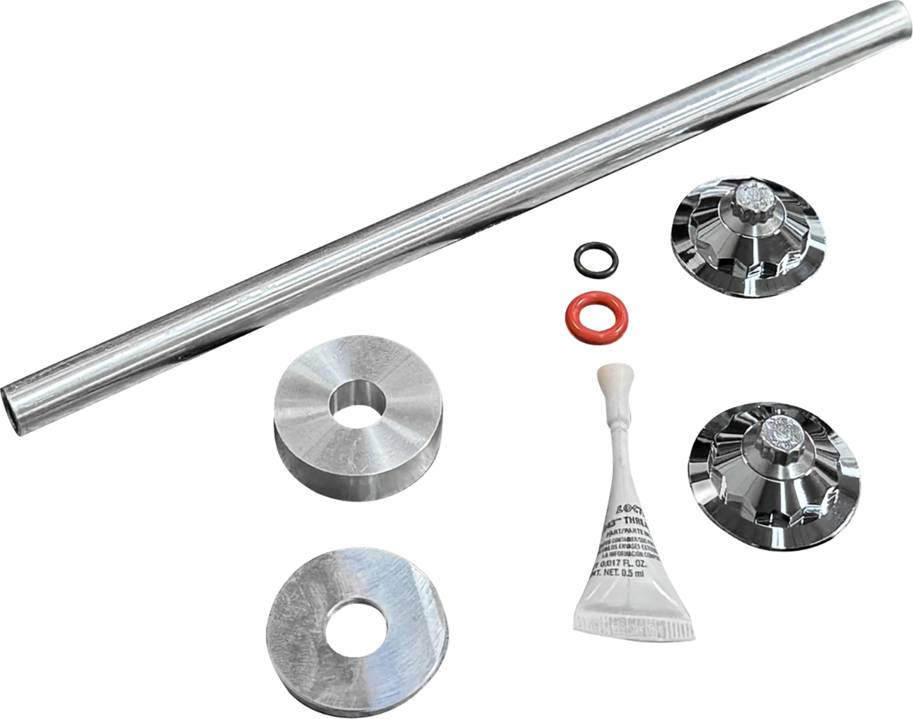 PAUL YAFFE BAGGER NATION Axle Cover Kit - Y-Axle Rod - Front - Standard/12 Point - Chrome PYO:YTPR-18L-CH